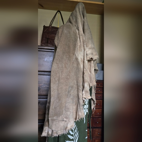 Sinew Moon Strange Shadows Cropped Willow Hemp Sweater Knit Cardigan - Picture 4 of 10